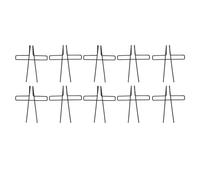 Stainless Steel Book Page Clips 10 Pack | Electroplated Music Page Holder for Piano Sheets/Cookbooks/Textbooks | Secure Hands - Unrestricted Reading Clip for Musicians & (Black)