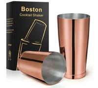 Stainless Steel Boston Shaker - 2-piece 18oz & 28oz Professional Bartender Cocktail Shaker Bartender Shaker Kit - CTSK0013 (Copper)
