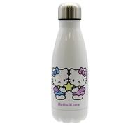 Stainless steel bottle Cyp Brands Hello Kitty Gémeaux Blanc 6,5x6,5x21,8 cm