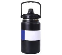 Stainless Steel Bottle - Leakproof Large Flask, Outdoor Sports Jug | Portable 4L Hydration Container, 5.91x13.39x4.69 inches Heavy Duty Travel Bottle, Reusable Water Container for Camping Hiking Gym