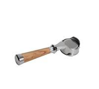 Stainless Steel Bottomless Portafilter Wood Handle Filter Basket for Espresso Machine Rustproof Coffee Accessories Espresso Machine Accessories