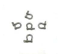 Stainless Steel Bow Shackle,3mm, Silver Color,for Paracord Jewelry, Marine Tackle-5 Pieces