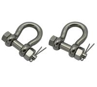 Stainless Steel Bow Shackle with Safety Pin 0.75 Ton x2 | Lifting Loa