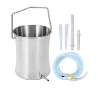 Stainless Steel Bowel Bucket for Colon Cleansing Constipations Relief Detoxification with Metal Texture Stainless Steel Bowel Bucket