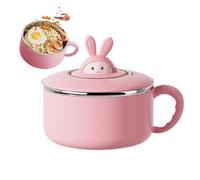 Stainless Steel Bowl - 1200ml Draining Noodle Bowl with Lid | Longlasting Large Capacity Dinnerware for Rice Soup Fruit Sandwiches Vegetable Dormitory Home Commuting Workplace