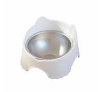 Stainless Steel Bowl Cat Food Dish Raised Pet Feeder Anti Tip Support Removable Liner Smooth Surface Suitable for picky eaters neat floors daily feeding, White, style to 2