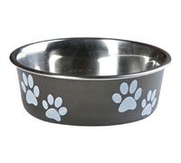 Stainless Steel Bowl for Dog Flamingo 12 cm 0.3 Litre Black