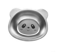 Stainless Steel Bowl for kids,Toddler Plate Metal Kid Dinner Tray BPA Free, Cute Bear Shape Toddlers Dishes Dinnerware Picky Eater bowls, Easy To Clean, Space Saving (1)