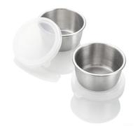 Stainless Steel Bowls with Lids 6pcs Set for Condiments, Spices, and Ingredient Storage