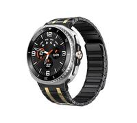 Stainless Steel Bracelet fit for Samsung Galaxy Watch 8 40/44mm 8 Classic Band Strap(Black gold,For Galaxy 8 Classic 46mm)