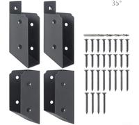 Stainless Steel Bracket for Deck Railing and Stair Systems Using For 2x4 Wood With Flat and Angled Options (35°)