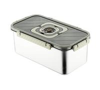 Stainless Steel Bread Box, Airtight Bread Storage, Compact Storage with Sturdy Layer, Lid Handle Utility with Refined Texture, 13.19*7.09*2.36inch Kitchen Category, Food Organizer for Pantry Fridge