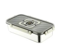 Stainless Steel Bread Box, Airtight Bread Storage, Compact Storage with Sturdy Layer, Lid Handle Utility with Refined Texture, 13.19*7.09*2.36inch Kitchen Category, Food Organizer for Pantry Fridge