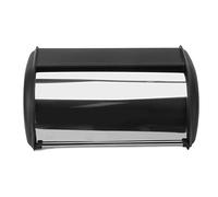Stainless Steel Bread Box Large Capacity Bread Buddy Bread Bin Corner Bread Box Bread Storage Bin Container for Kitchen Countertop(Black)