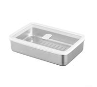 Stainless Steel Bread Fermentation Container with Silicone Seal and Transparent Lid for Sourdough Starter Feeding and Bulk Ferment Monitoring (800ml)