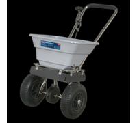 Stainless Steel Broadcast Salt Spreader 37kg Walk Behind