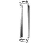 Stainless Steel Brushed Sliding Barn Door Handle24/32/40/48 inch for Shower/Glass/Pocket Doors Double Side Mounted Entry Handle for Office/Front Door Silver120cm