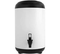 Stainless Steel Bucket， Insulated Beverage Dispenser Cooler, Stainles Steel Container with Stand, Insulated Hot Milk Tea Barrel(10L)