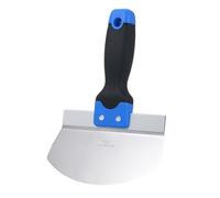 Stainless Steel Bucket Scoop Arc-Shape Shovel Putty Knife Scraper Hand Tool for Drywall Finishing