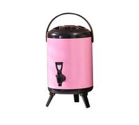 Stainless Steel Bucket， Stainless Steel Insulation Bucket, Stainless Steel Insulated Beverage Dispenser Cold and Hot Drink Dispenser(B,12L)