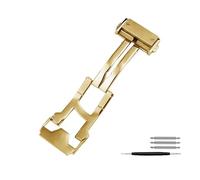 Stainless Steel Buckle Compatible With Fusion Classic Big Bang King Power Series Watch Strap Folding Clasp(Gold)
