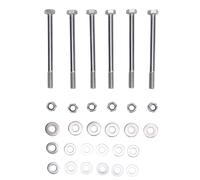 Stainless Steel Bulkhead Bracket Bolts Nuts Washers Kit High Hardness Direct Replacement for Series 2a 3 Vehicle Fitment Sturdy Construction Comprehensive Kit