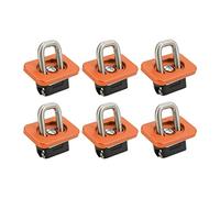 Stainless Steel Bull Rings Truck Bed Tie Down Anchors 1000lbs Replacement Silverado 2007-2021 (Orange)