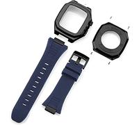 Stainless Steel Bumper Case Silicone Watch Strap，Compatible with Apple Watch Series 7 8 45mm 41mm Mod Kit, Men Metal Cover Replacement Band，For Iwatch 44mm 6 5 4 SE Accessories
