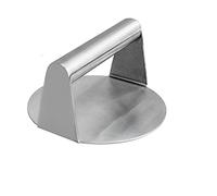 Stainless Steel Burger Press, Heavy Duty 5.5” Burger Smasher Grill Press Bacon Press Grill Smasher, Ideal for Flat Top Griddle Grill Cooking, Steak, Bacon, Paninis, Flatbreads, Sandwiches (Round)