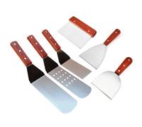 Stainless Steel Burger Spatula,Square Spatula Cooking Scraper