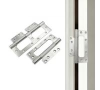 Stainless Steel Butt Hinge 2 Pack, Thickened Bearing Hinge for Heavy Doors, RustResistant Silent Casement Hinge, No Grooving Requi Easy Install, 16x7x4cm(A)