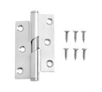 Stainless Steel Butt Hinge | Rising Lift Off Door Hinge for Interior, Bathroom, Toilet Doors | Heavy Duty Smooth Opening with Left & Right Options (3 inch right)