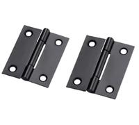 Stainless Steel Butt Hinges for Door Cabinet and Furniture, Home Hardware(Black,37mm)