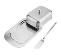 Stainless Steel Butter Dish - Large Airtight Holder, Elegant Metal Storage Container, Rustproof Kitchen Storage for Worktop, Modern Serving Pot for the Table | For Storage Cupboard