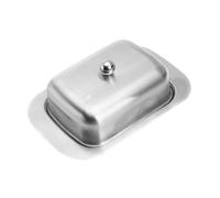 Stainless Steel Butter Dish - Modern Ceramic Butter Dish, Decorative Kitchen Butter Storage | Durable Countertop Kitchen Butter Dish Vintage Steel Butter Dish for Refrigeration