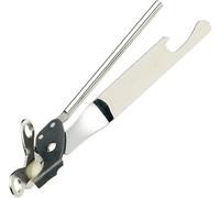 Stainless Steel Butterfly Portable Manual Can Opener - Safe, Heavy Duty Tin Opener UK with Non-Slip Handle and Easy Grip- Ideal for Kitchen Sliver