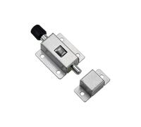 Stainless Steel Button Automatic Spring Lock Industrial Electrical Theft Bathroom Door Lock Bolt 1pcs(304 SS-No Buckle)