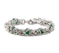 Stainless Steel Byzantine Bracelets for Women - Adjustable Mens Stainless Steel Byzantine Bracelet, Round Chain Bracelet for Men, Chunky Link Bracelets for Men Women, Handmade Jewelry Gifts for Her