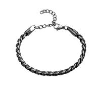 Stainless Steel Byzantine Franco Link Chain Bracelets - Men Vintage Link Chain Chunky Bracelet Stylish Classic for Dad Grandpa Husband, One Size, Metal, no gemstone
