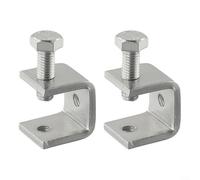 Stainless Steel C Clamp Duty Locking Mole Grip for Work Woodwork 0-20mm Jaw(2Pcs)