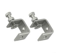 Stainless Steel C Clamp with Adjustable Screw and Heavy Duty Frame Designed for Secure Clamping in Welding, Fastening, and Assembly Processes (2pcs)