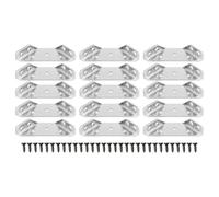 Stainless Steel Cabinet Corner Brackets for Hanging Cabinets | Silver Finish, Screws and Installation Tools Included, Smooth Surface, for Bathrooms and Furniture Repair