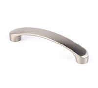 Stainless Steel Cabinet Door Handle, 96/128/160mm Tapered Cabinet Arch Pull for Kitchen Cupboard Door, Bedroom Dresser Drawer, Bathroom Wardrobe Hardware (96mm, 12pcs)