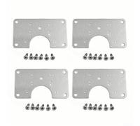 Stainless Steel Cabinet Door Hinge Repair Plate, Heavy Duty Fixing Bracket for Kitchen Cupboard Reinforcement, Broken Hinge Mending Cover with(4pcs)