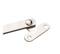 Stainless Steel Cabinet Door Stay, 2PCS Folding Lift Up Support Flap Hinge for Kitchen Cupboard Wardrobe Tatami, Silver Left Right