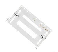 Stainless Steel Cabinet Handle Installer Jig with 7 Spacing Settings for Drawer Door Hole Positioning, Engraved Measurements, Silver, 17x10cm, Woodworking(B)