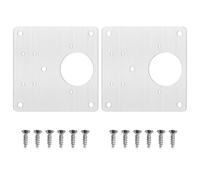 Stainless Steel Cabinet Hinge Repair Plate 1-8 Pack Door Hinge Mounted Plate with Screws Furniture Hardware Accessories(1 Piece)