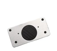 Stainless Steel Cabinet Hinge Repair Plate Kit - Soft-Close Hidden Hinges with Mounting Screws for Easy Installation(4pcs)