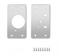 Stainless Steel Cabinet Hinge Repair Tool Plate for Reinforcing Kitchen Cupboard and Drawer Door Hinge Mount Points (1 Pair)