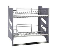 Stainless Steel Cabinet Lift Basket with Soft-Close Mechanism - Kitchen nization Solution for Space-Saving and Easy Access